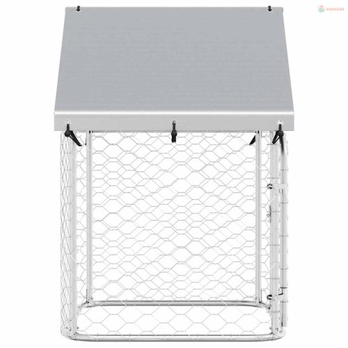 Kültéri kutyakennel tetővel 100 x 100 x 150 cm