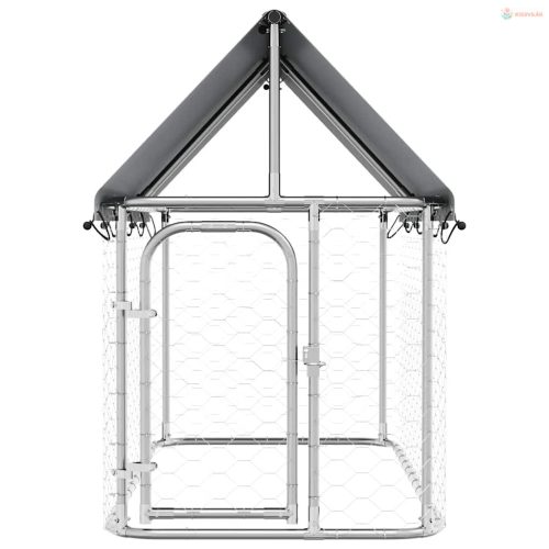 Kültéri kutyakennel tetővel 200 x 100 x 150 cm