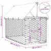 Kültéri kutyakennel tetővel 200 x 100 x 150 cm