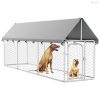 Kültéri kutyakennel tetővel 400 x 100 x 150 cm