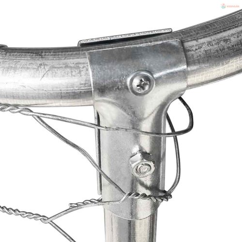 Kültéri kutyakennel tetővel 400 x 100 x 150 cm