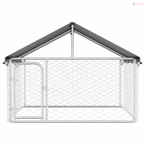 Kültéri kutyakennel tetővel 200 x 200 x 150 cm