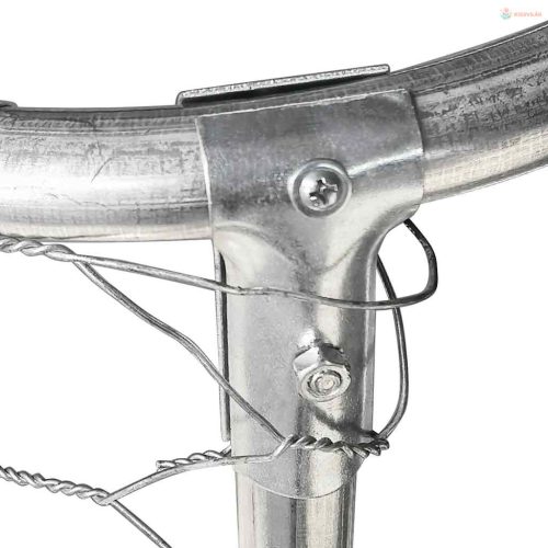 Kültéri kutyakennel tetővel 200 x 200 x 150 cm