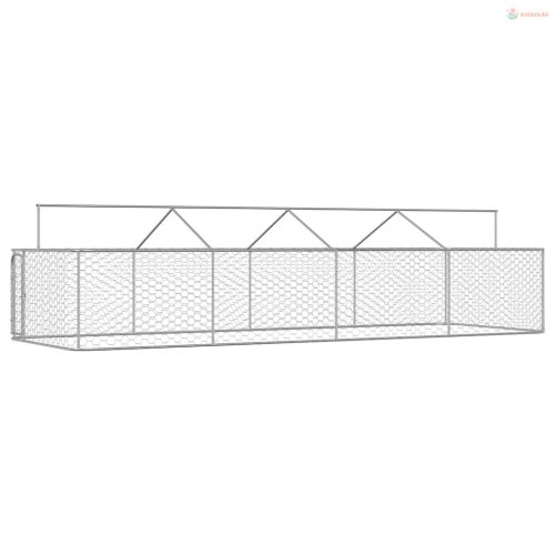 Kültéri kutyakennel tetővel 600 x 200 x 150 cm