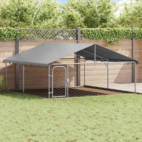 Kültéri kutyakennel tetővel 300 x 300 x 150 cm