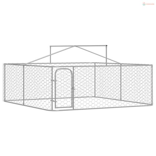 Kültéri kutyakennel tetővel 300 x 300 x 150 cm