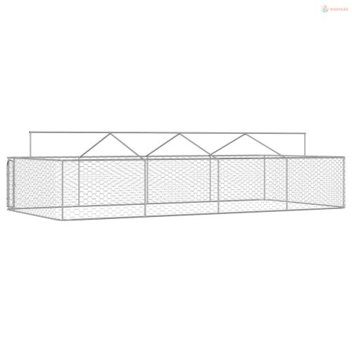 Kültéri kutyakennel tetővel 600 x 300 x 150 cm