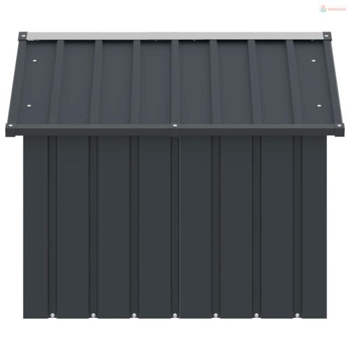 Antracit horganyzott acél kutyaház 116,5x103x81,5 cm