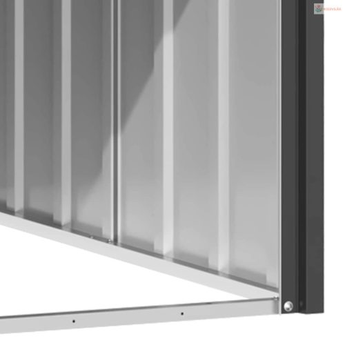 Antracit horganyzott acél kutyaház 116,5x103x81,5 cm