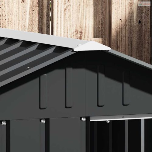 Antracit horganyzott acél kutyaház 116,5x153x81,5 cm