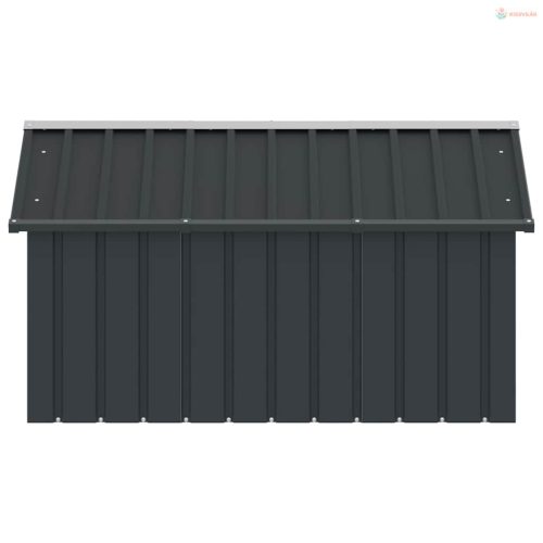 Antracit horganyzott acél kutyaház 116,5x153x81,5 cm