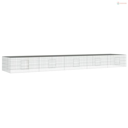 2 paneles horganyzott vas nyúlketrec 541x109x54 cm