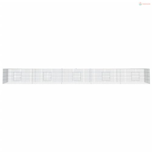 2 paneles horganyzott vas nyúlketrec 541x109x54 cm