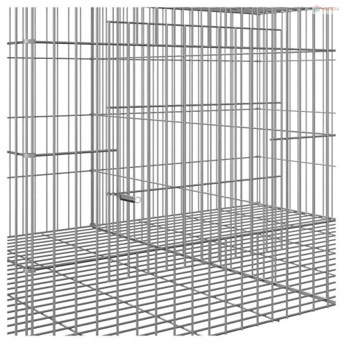 5 paneles horganyzott vas nyúlketrec 273x79x54 cm