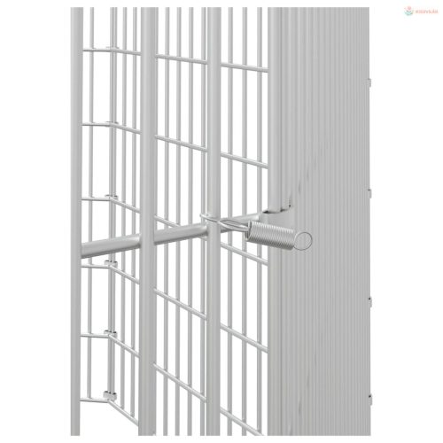 8 paneles horganyzott vas szabadon álló állatketrec 54 x 60 cm