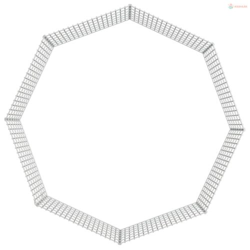 8 paneles horganyzott vas szabadon álló állatketrec 54 x 60 cm