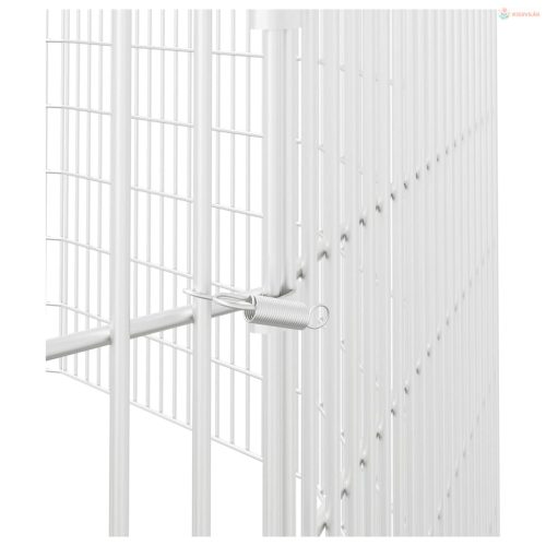 12 paneles horganyzott vas szabadon álló állatketrec 54 x 80 cm