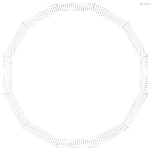 12 paneles horganyzott vas szabadon álló állatketrec 54 x 80 cm