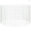 10 paneles horganyzott vas szabadon álló állatketrec 54x100 cm