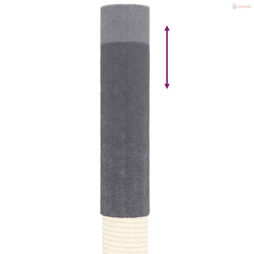 Sötétszürke plafonig érő kaparófa 277-303 cm