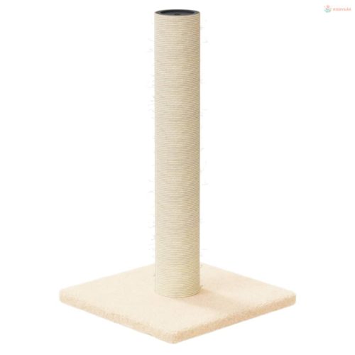 Krémszínű kaparóoszlop 22 x 22 x 45 cm
