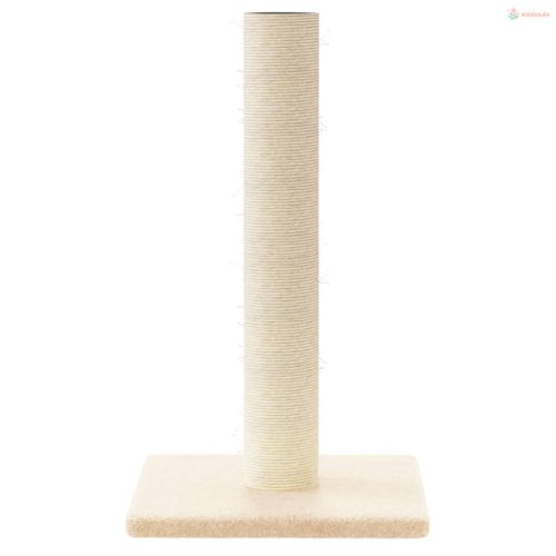 Krémszínű kaparóoszlop 22 x 22 x 45 cm