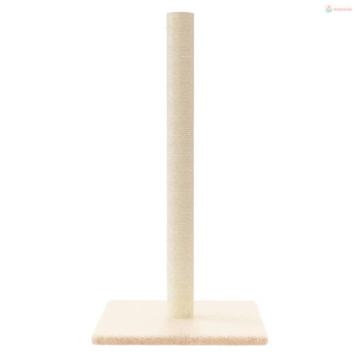 Krémszínű kaparóoszlop 35 x 35 x 70 cm