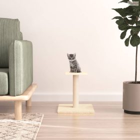 Krémszínű kaparófa emelvénnyel 38 cm