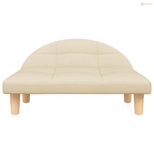 Krémszínű szövet kutyaágy 70 x 52 x 30 cm