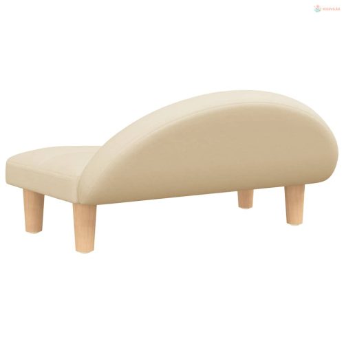 Krémszínű szövet kutyaágy 70 x 52 x 30 cm