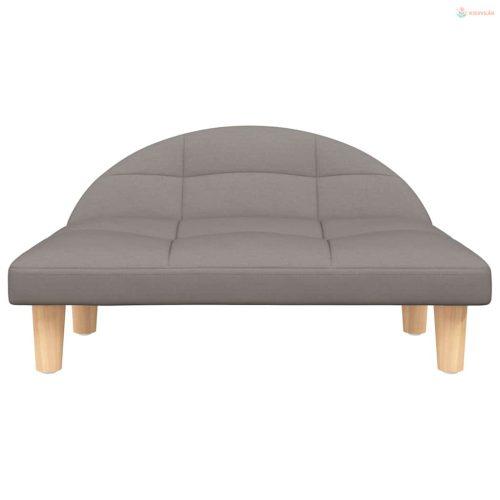 Tópszínű szövet kutyaágy 70 x 52 x 30 cm