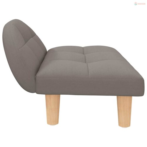 Tópszínű szövet kutyaágy 70 x 52 x 30 cm