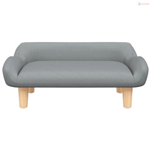 Világosszürke szövet kutyaágy 70 x 40 x 24 cm