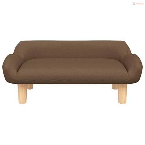 Barna szövet kutyaágy 70 x 40 x 24 cm