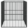 4 paneles fekete porszórt acél kutyajáróka