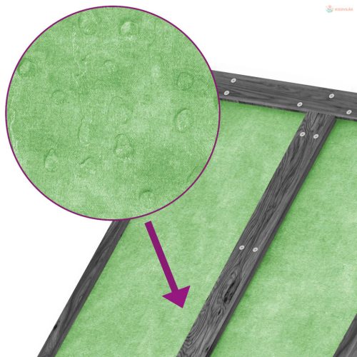 Szürke tömör fenyőfa kerti szerszámtároló 89 x 52,5 x 175 cm