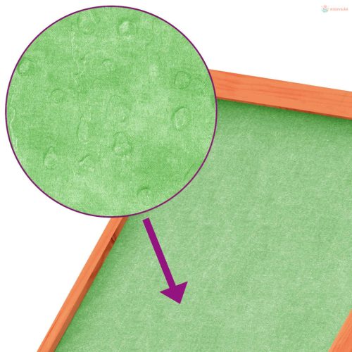 Mézbarna tömör fenyőfa kutyakennel 143x60,5x109 cm