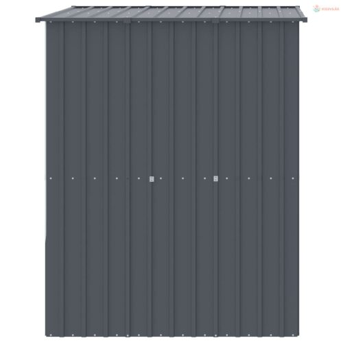 Antracit horganyzott acél kutyakennel tetővel 165x153x181 cm