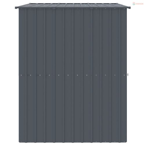 Antracit horganyzott acél kutyakennel tetővel 214x153x181 cm