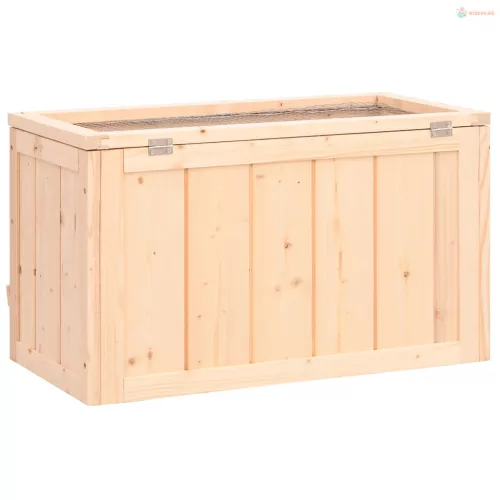 Tömör fenyőfa hörcsögketrec 60 x 30 x 35 cm