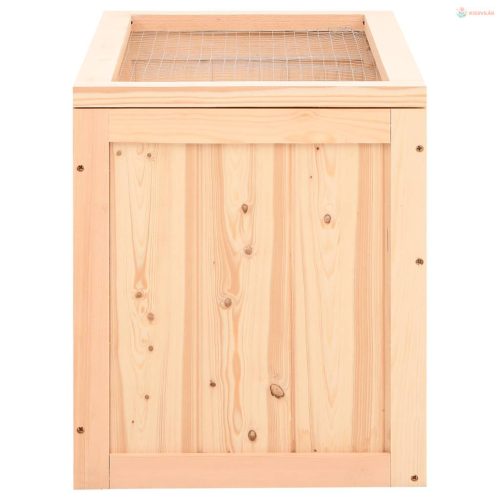 Tömör fenyőfa hörcsögketrec 60x35,5x42 cm