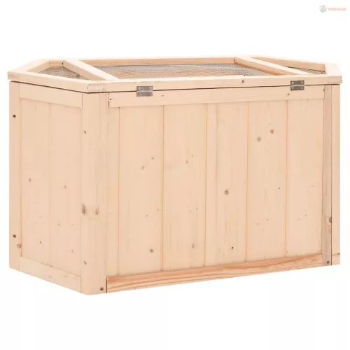Tömör fenyőfa hörcsögketrec 80x40x43 cm