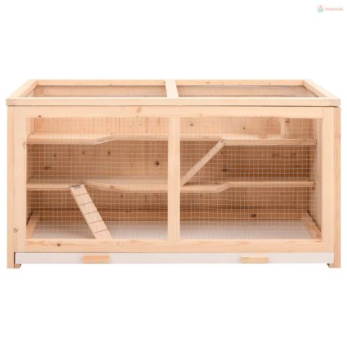 Tömör fenyőfa hörcsögketrec 104 x 52 x 54 cm