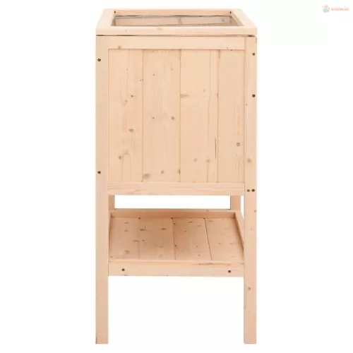 Tömör fenyőfa hörcsögketrec 55 x 40 x 80 cm