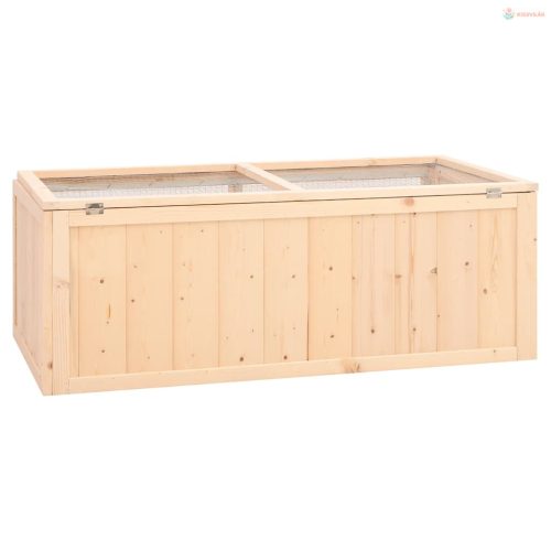 Tömör fenyőfa hörcsögketrec 104x52x38 cm
