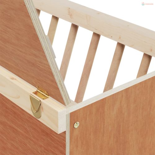 Tömör fenyőfa szénaetető nyulaknak 37 x 18,5 x 23 cm