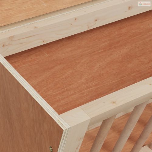 Tömör fenyőfa szénaetető nyulaknak 37 x 18,5 x 23 cm