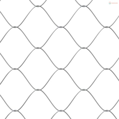 Szürke horganyzott acél kutyaláda ajtóval 2x2x1,5 m