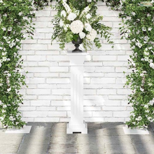 Klasszikus négyszögletes MDF virágtartó oszlop