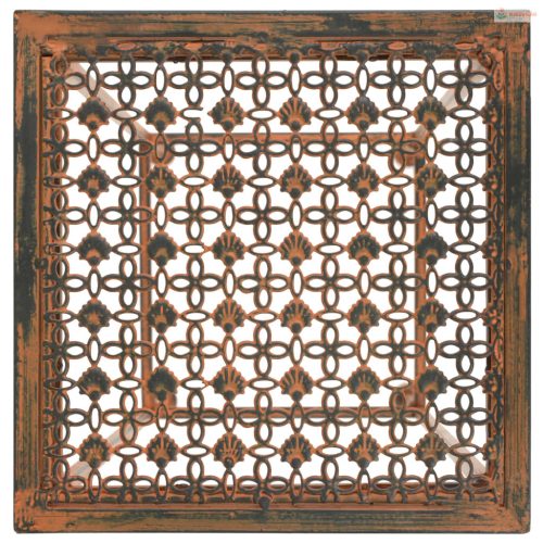 3 részes vintage stílusú rozsdás színű fém virágállvány-szett